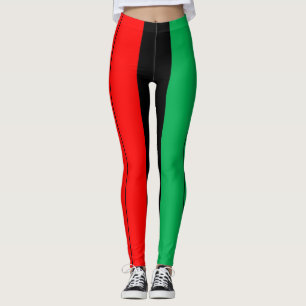 Leggings Patterns de Kwanzaa Colors