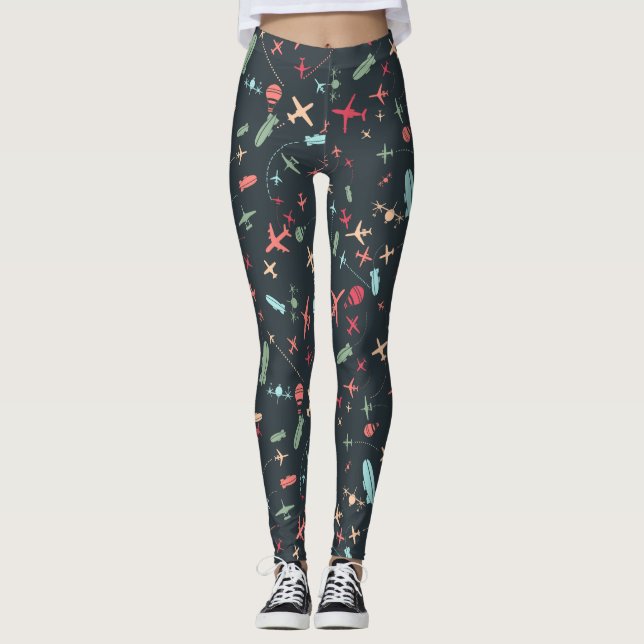 Leggings Patters de l'aviation (Devant)