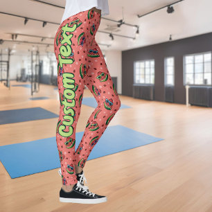 Leggings Pattes Motifs de dessin de pastèque