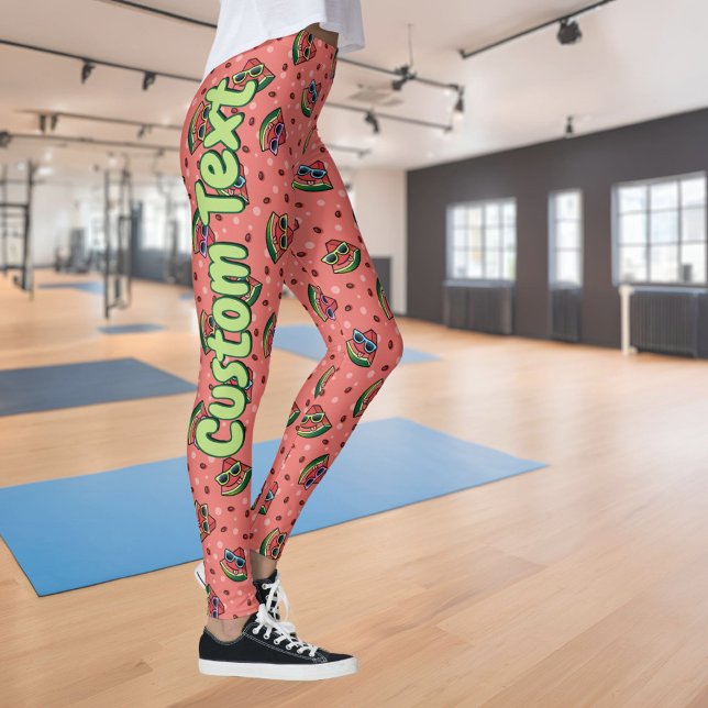 Leggings Pattes Motifs de dessin de pastèque (Créateur téléchargé)