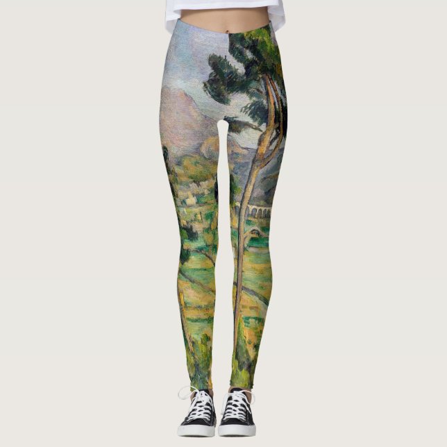 Leggings Paul Cezanne - Mont Sainte-Victoire et Viaduc (Devant)