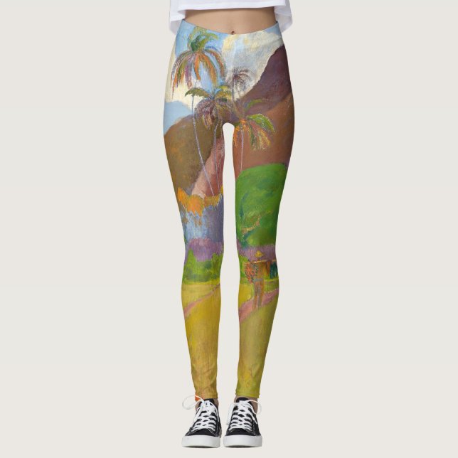 Leggings Paul Gauguin - Paysage tahitien (Devant)