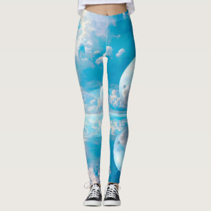 Leggings Paysage de nature surréaliste ciel rêveur