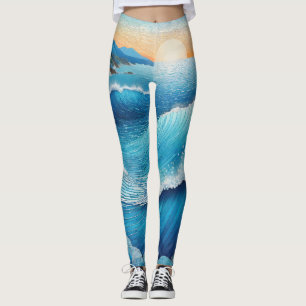Leggings Paysage marin de Fantasia Waters