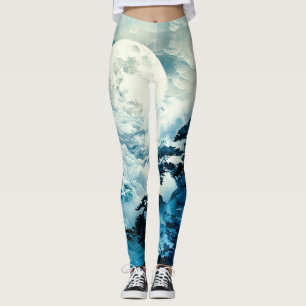 Leggings Paysage mystique de montagne au clair de lune