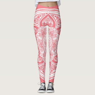 Leggings Peach Mandala