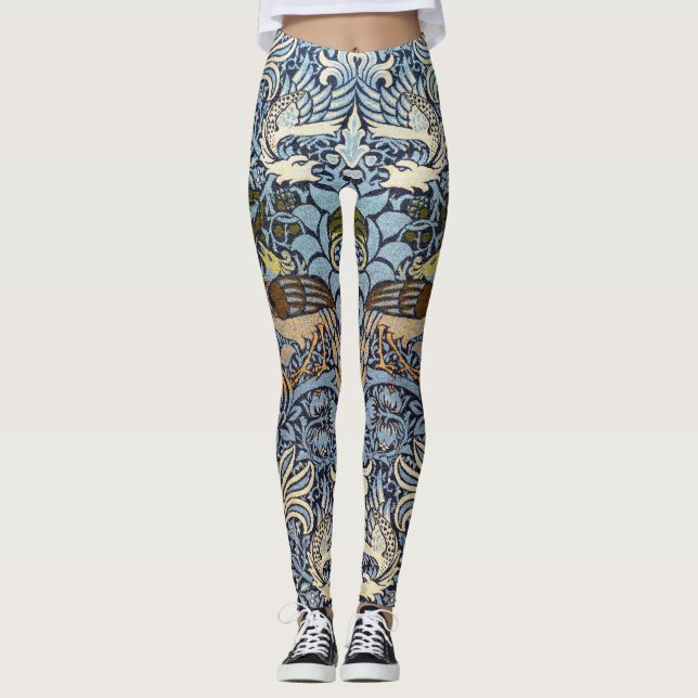 Leggings Peacock et Dragon, William Morris (Devant)