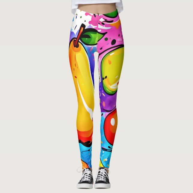 Leggings Pears Pop Art (Devant)