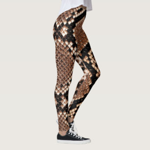 Leggings Peau de serpent à crotale diamant