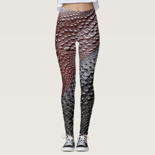 Leggings Peau de serpent texturée