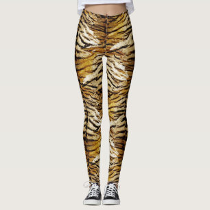 Leggings peau de tigre, stylisée, tigre, rayé, poster de 