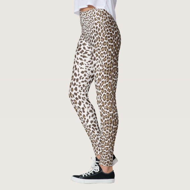 Leggings Peau léopard blanche (Gauche)