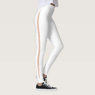 Leggings Peek-a-boo Stripe caucasien couleur peau rose