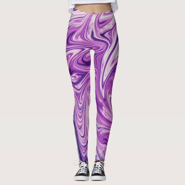 Leggings Peinture Abstraite Galaxy | Meilleur art galaxie (Devant)