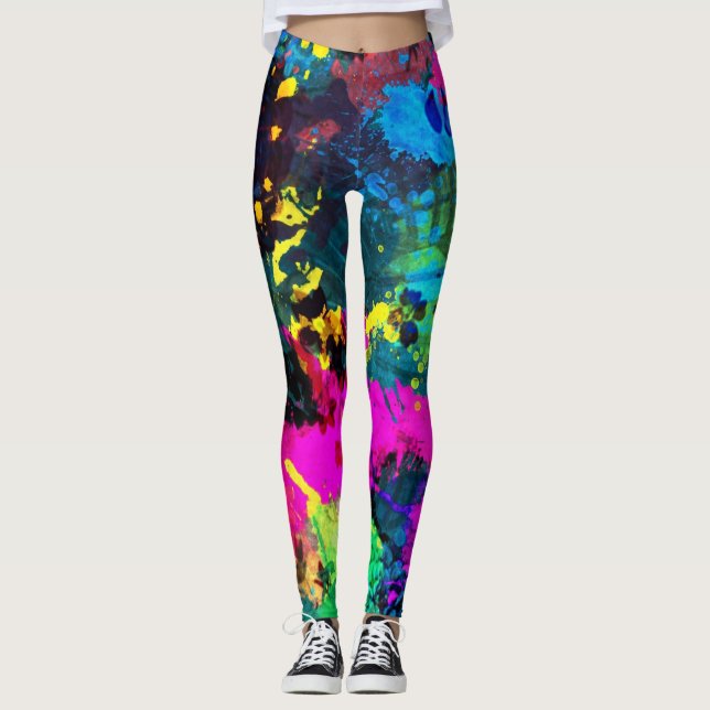 Leggings Peinture colorée (Devant)