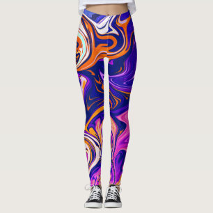 Leggings Peinture colorée   Meilleur art, abstrait moderne