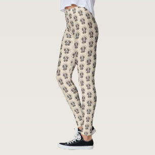Leggings Peinture espagnole de chien d'eau - jolie art orig