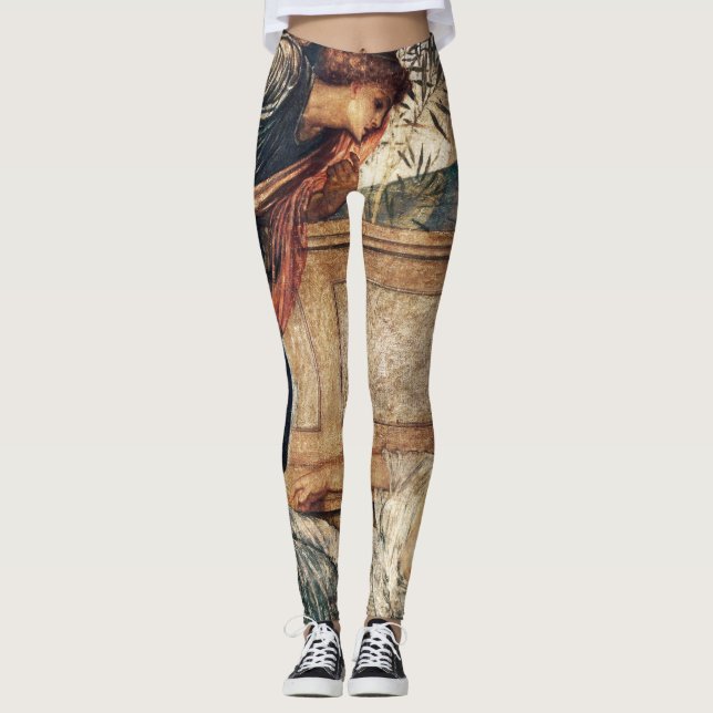 Leggings Peinture pré-raphaélite cupide et psychique (Devant)