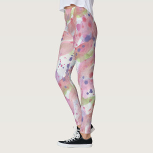 Leggings Peinture rose