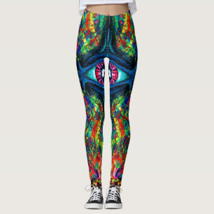 Leggings Peinture tordue et trompeuse