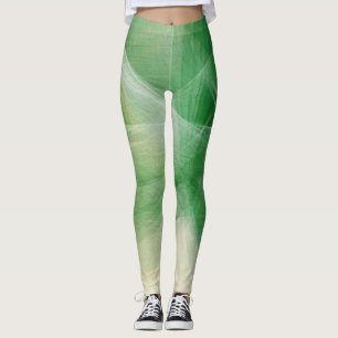Leggings Peinture verte