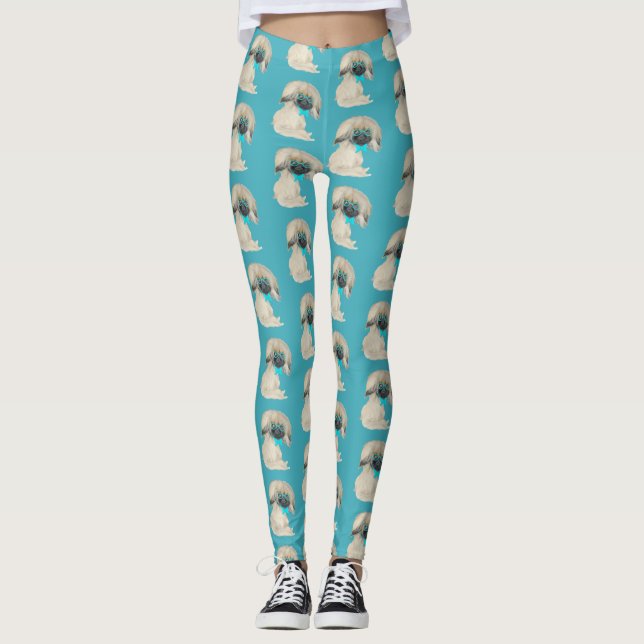 Leggings Pekingese Design (Devant)