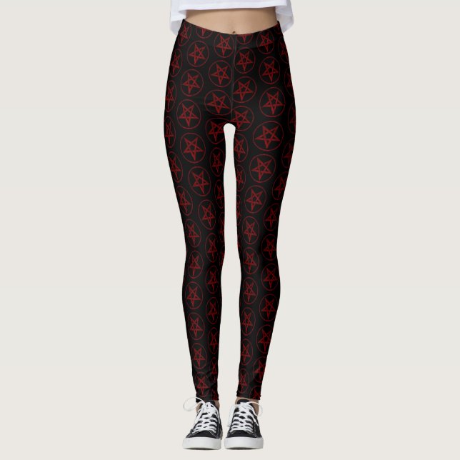Leggings Pentagram Red Devil (Devant)