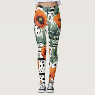 Leggings Pépites de Californie d'Orange - Chiens et tripes 