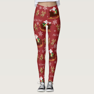 Leggings Père Noël arrive Motif