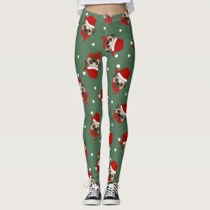 Leggings Père Noël Carlin Motif de Noël
