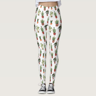 Leggings Père Noël Plante Motif de Noël