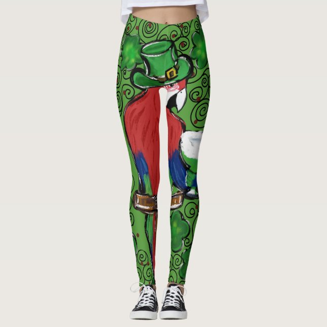 Leggings Perroquet de la Saint-Patty (Devant)