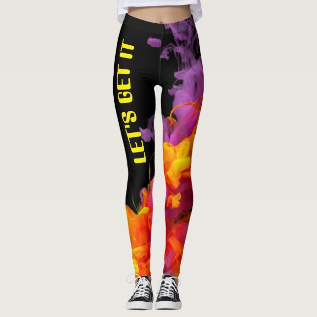 Leggings Personnalisable laissez-nous lui obtiennent la (Devant)