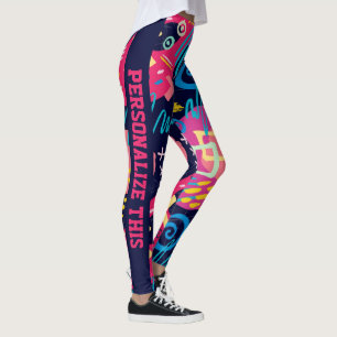 Leggings Personnalisé Personnalisé Fabriqué Graffiti Art Ab