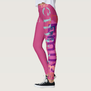 Leggings Personnalisé répétant des guêtres de lettres d