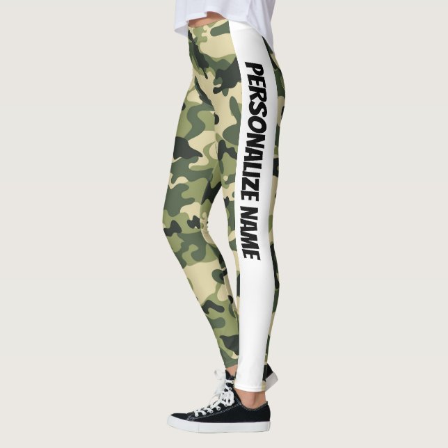 Leggings PERSONNALISER LE Camouflage Vert (Gauche)