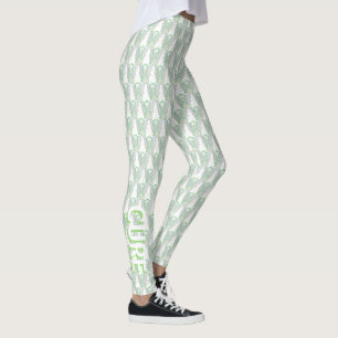 Leggings personnalisés avec un ange et un ruban de