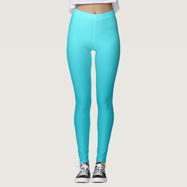 Leggings personnalisés bleu marine (Devant)