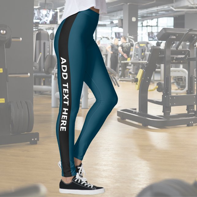 Leggings personnalisés personnalisés personnalisés (Custom printed dark grey leggings)