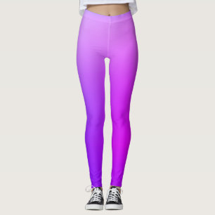 Leggings personnalisés roses et violets