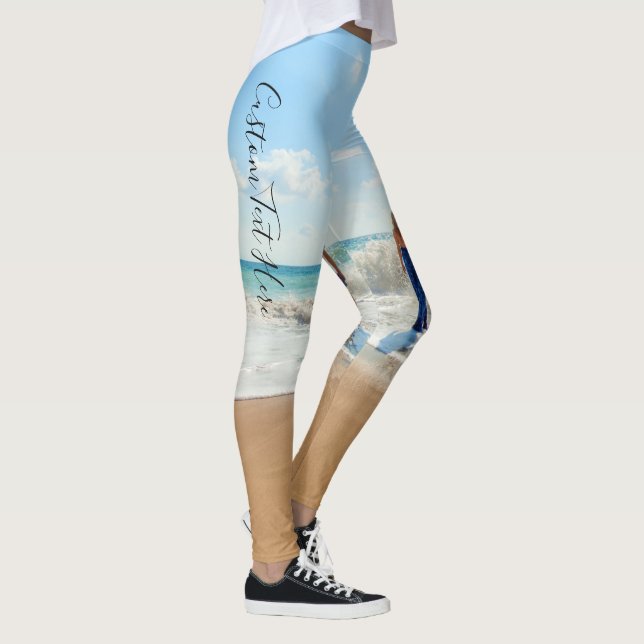 Leggings Personnalisez vos légendes photo avec du texte (Droite)