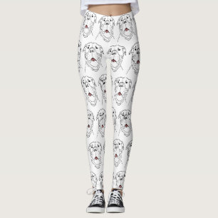 Leggings Personne ne sourit comme un chien taureau pub art 