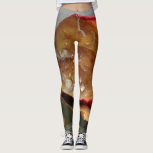 Leggings Pétale rose Leggins avec gouttes d'eau