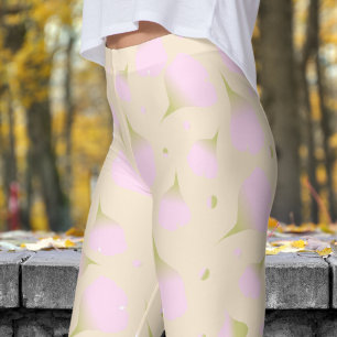 Leggings Pétales rose pâle Pétales Motif