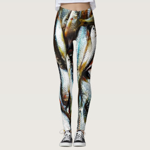 Leggings Petit poisson blanc