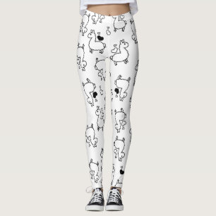 Leggings Petite folie de silhouette de lama