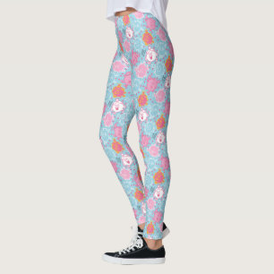Leggings Petite Mlle Princesse Joli Motif rose et bleu