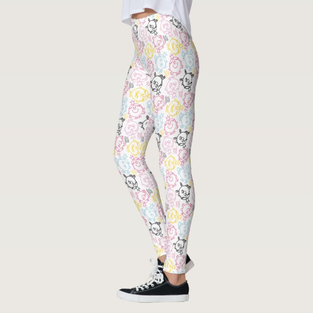 Leggings Petite Mlle Princesse | Pretty Pastels Motif (Gauche)