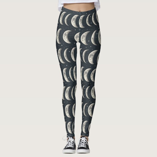 Leggings Phase Lunaire Céleste (2) (Devant)