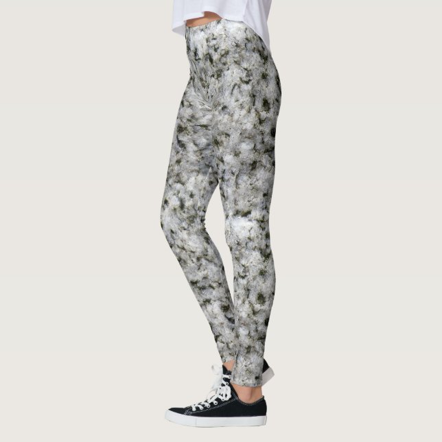 Leggings Photo blanche de texture de roche de granit de (Gauche)